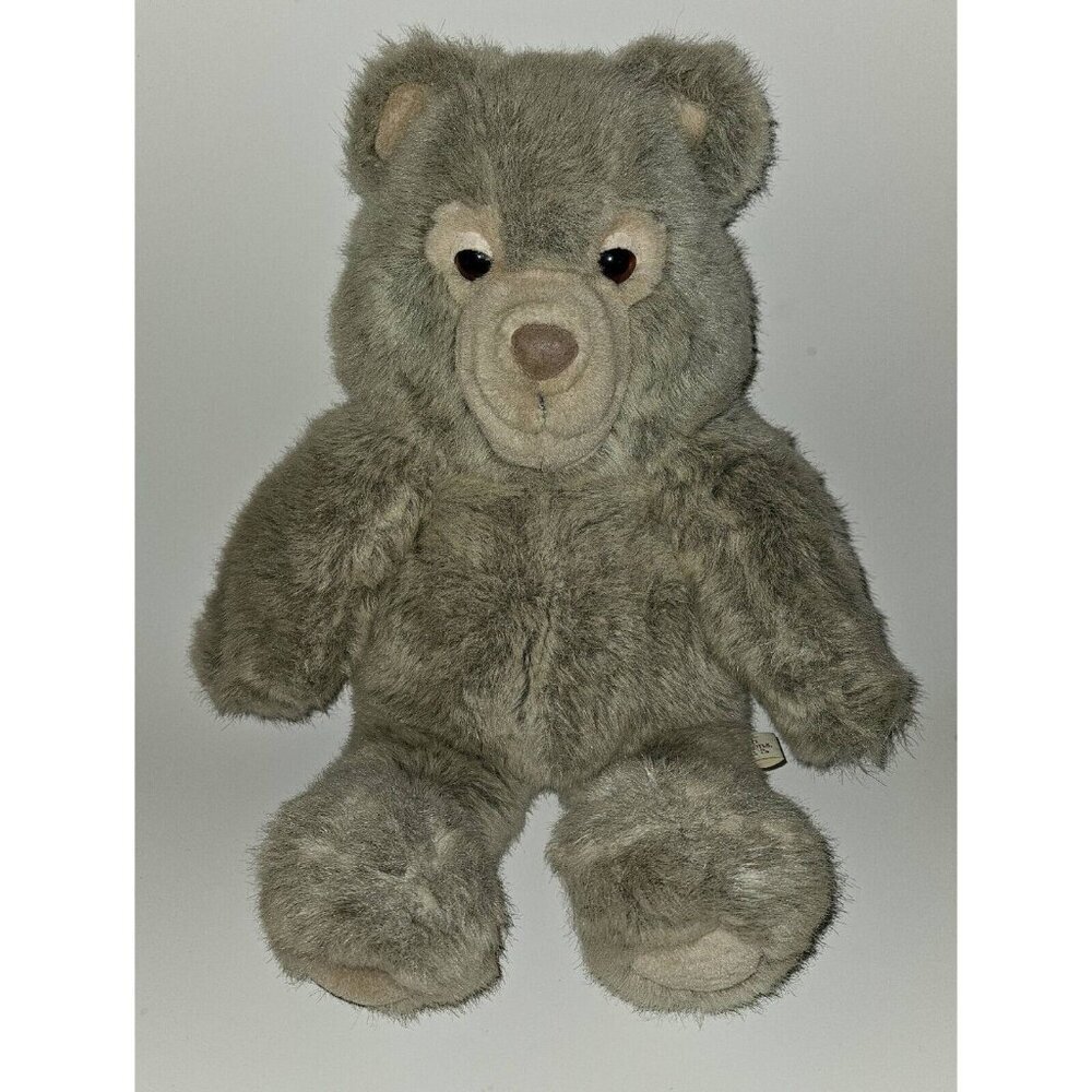 VTG Plush Creations Teddy Bear Frosted Brown/Gray-ish Droopy Sleepy Eyes